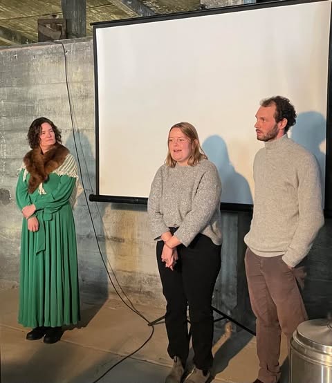 Dr. Catherine Chambers, Alex Tyas og Pietro Calabretta Dr. Catherine Chambers, Alex Tyas og Pietro Calabretta